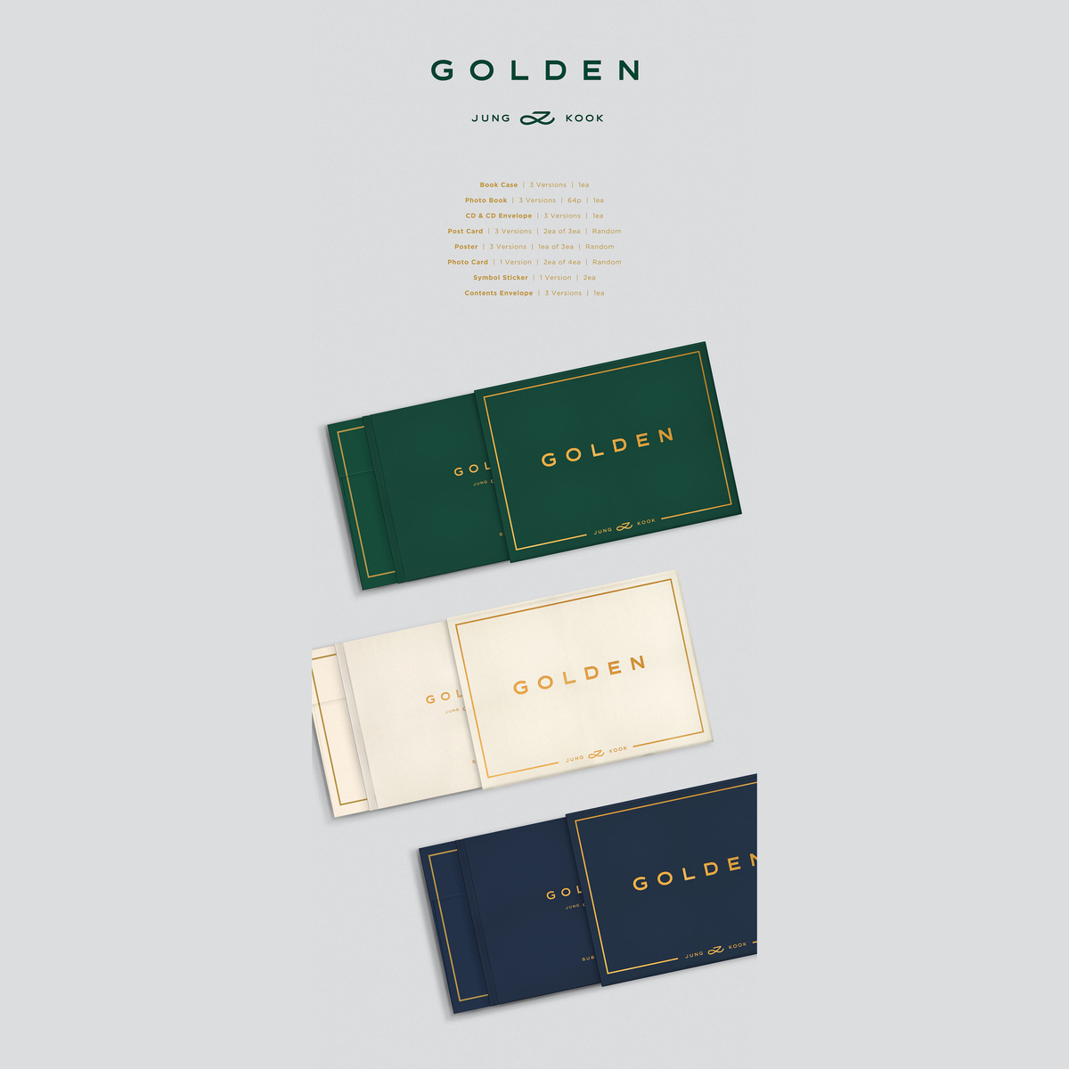 [PRE-ORDER] JUNG KOOK (BTS) - 1st Solo Album - GOLDEN + WEVERSE BENEFITS