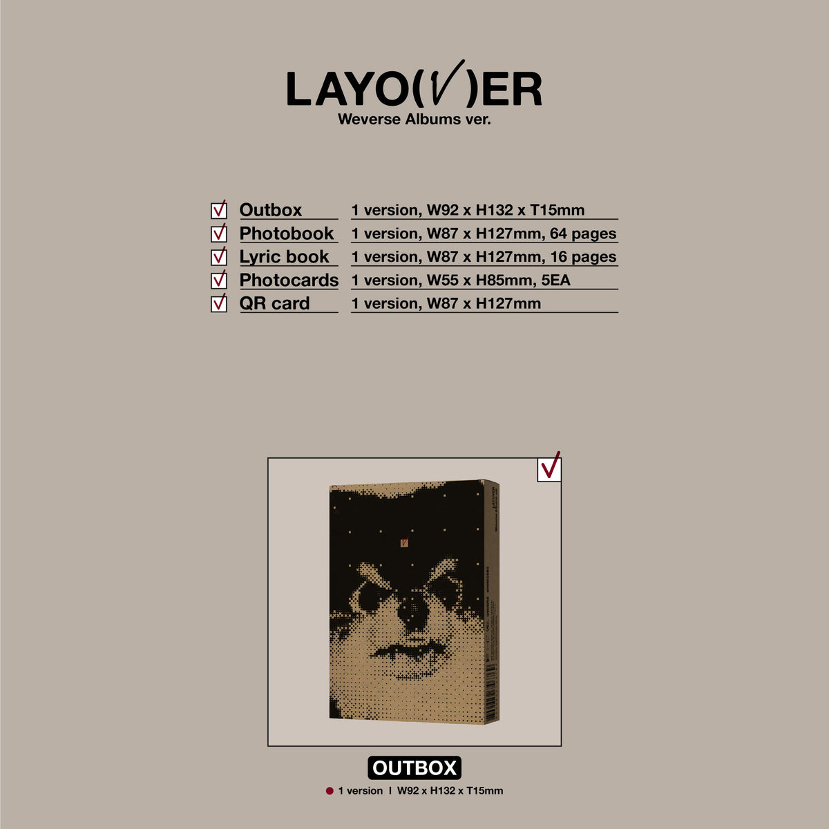 V - LAYOVER - Weverse Albums Version