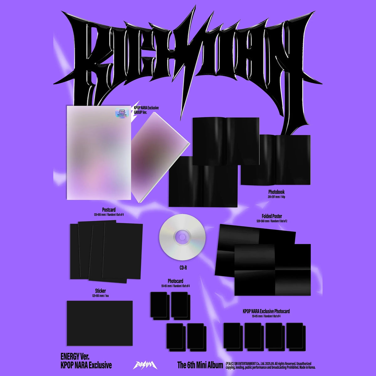 AESPA - 6th Mini Album - RICH MAN - ENERGY VERSION + KPOP NARA