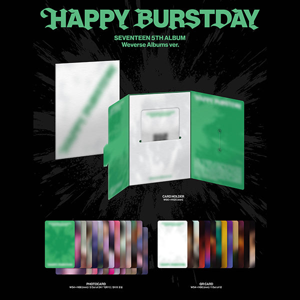 SEVENTEEN BURSTDAY WEVERSE ラキドロ SEVENTEEN] The 5th Album - HAPPY BURSTDAY Weverse Lucky Draw 2.0