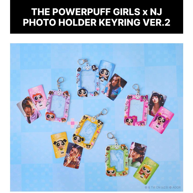 NEWJEANS - OFFICIAL MERCHANDISE - THE POWERPUFF GIRLS NJ POCA HOLDER  KEYRING VER.2