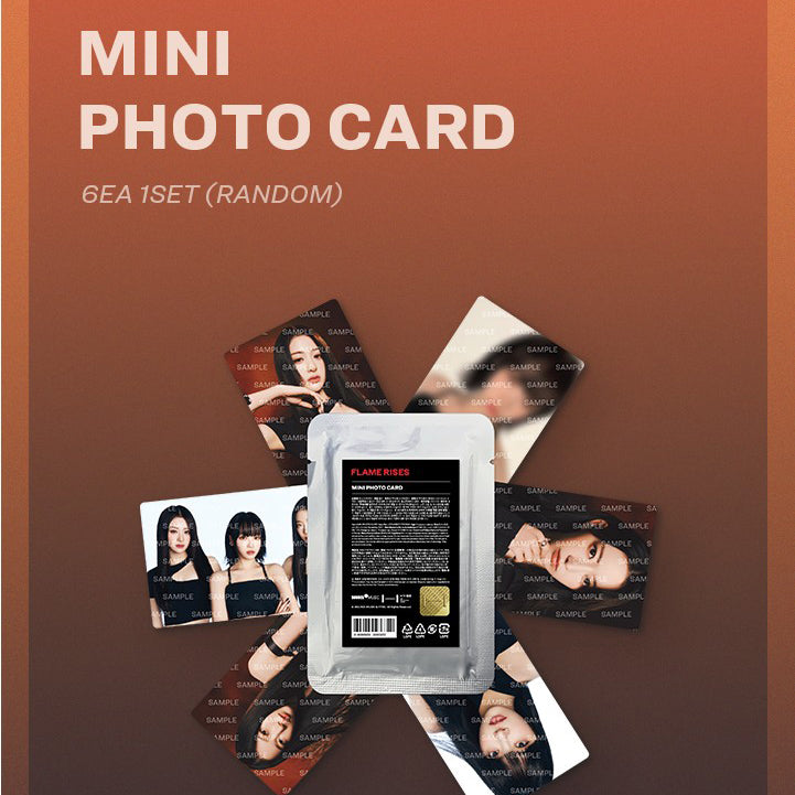 LE SSERAFIM - OFFICIAL MERCHANDISE FLAME RISES - MINI PHOTO CARD