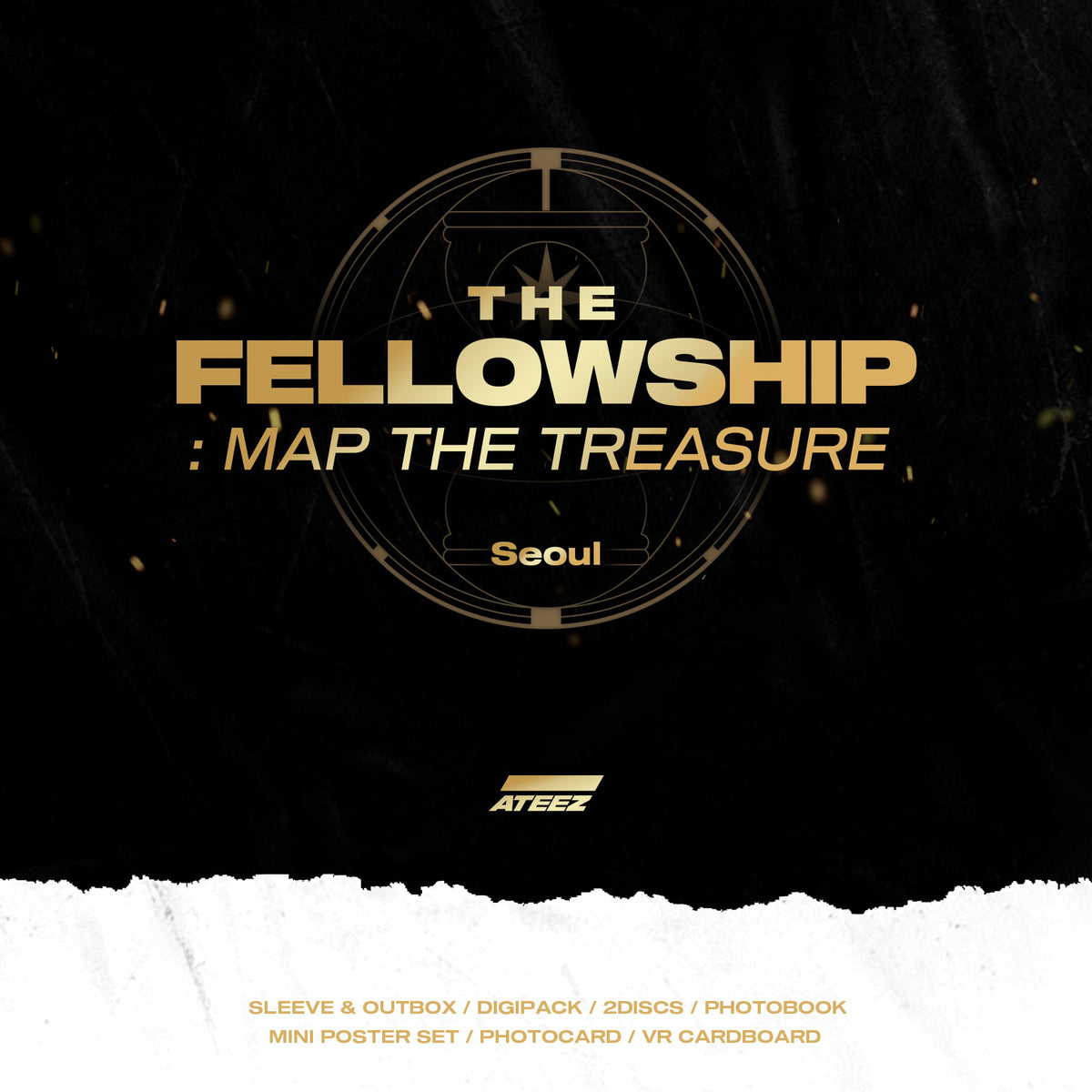 ATEEZ San online Fellowship: Map The Treasure DVD photocard