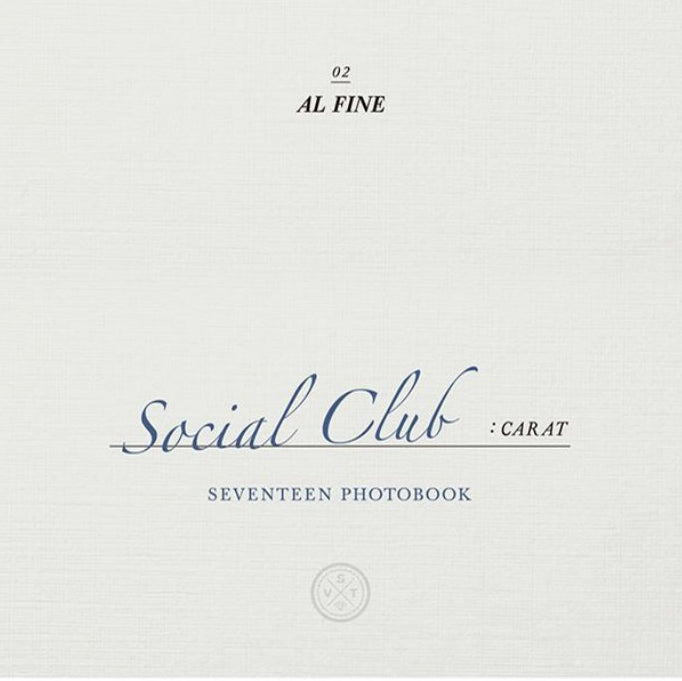 SEVENTEEN - SOCIAL CLUB PHOTO BOOK - CARAT - AL FINE VERSION