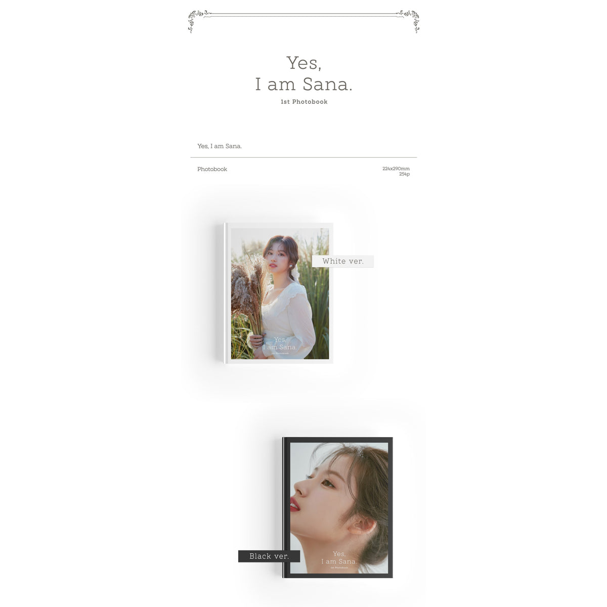 SANA - Yes, I am Sana - 1st Photo Book