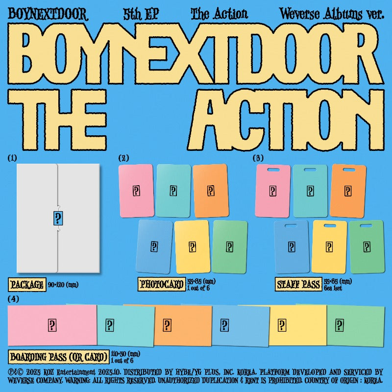 BOYNEXTDOOR mini5 weverse 予約 トレカ６枚セット 091e3e74-ed03-4c9e-abf2-