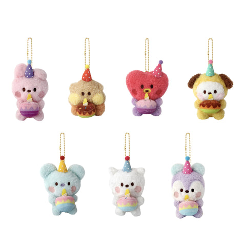 BT21 - HAPPY TIME - Official Mini Plush Keyring