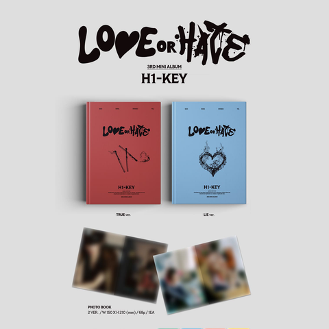 H1-KEY - 3rd Mini Album - LOVE OR HATE