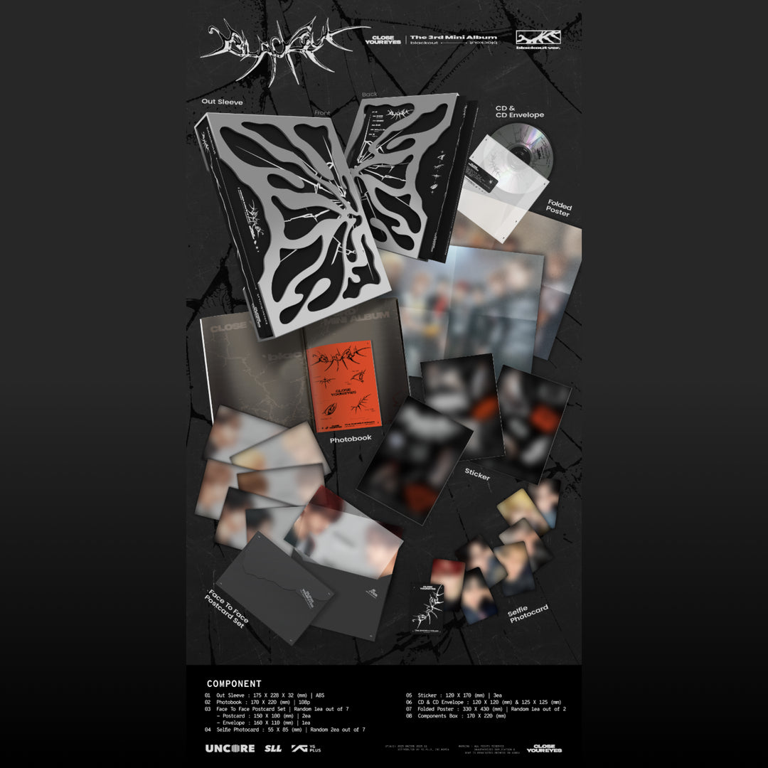 CLOSE YOUR EYES - 3rd Mini Album - BLACKOUT - Blackout Version