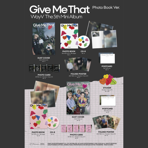 WAYV - 5th Mini Album - GIVE ME THAT - Photobook Version