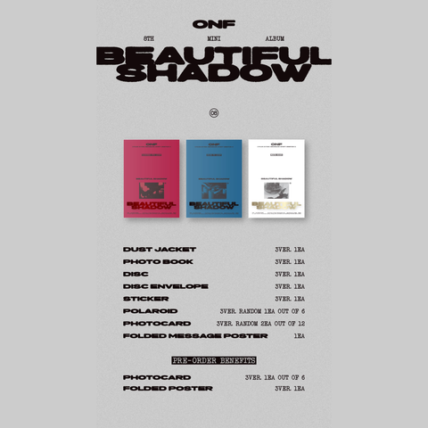 ONF - 8th Mini Album - BEAUTIFUL SHADOW