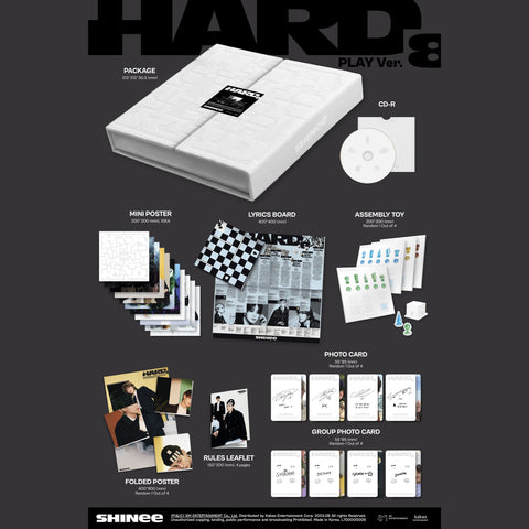 SHINEE - 8th Album - HARD - PACKAGE VERSION