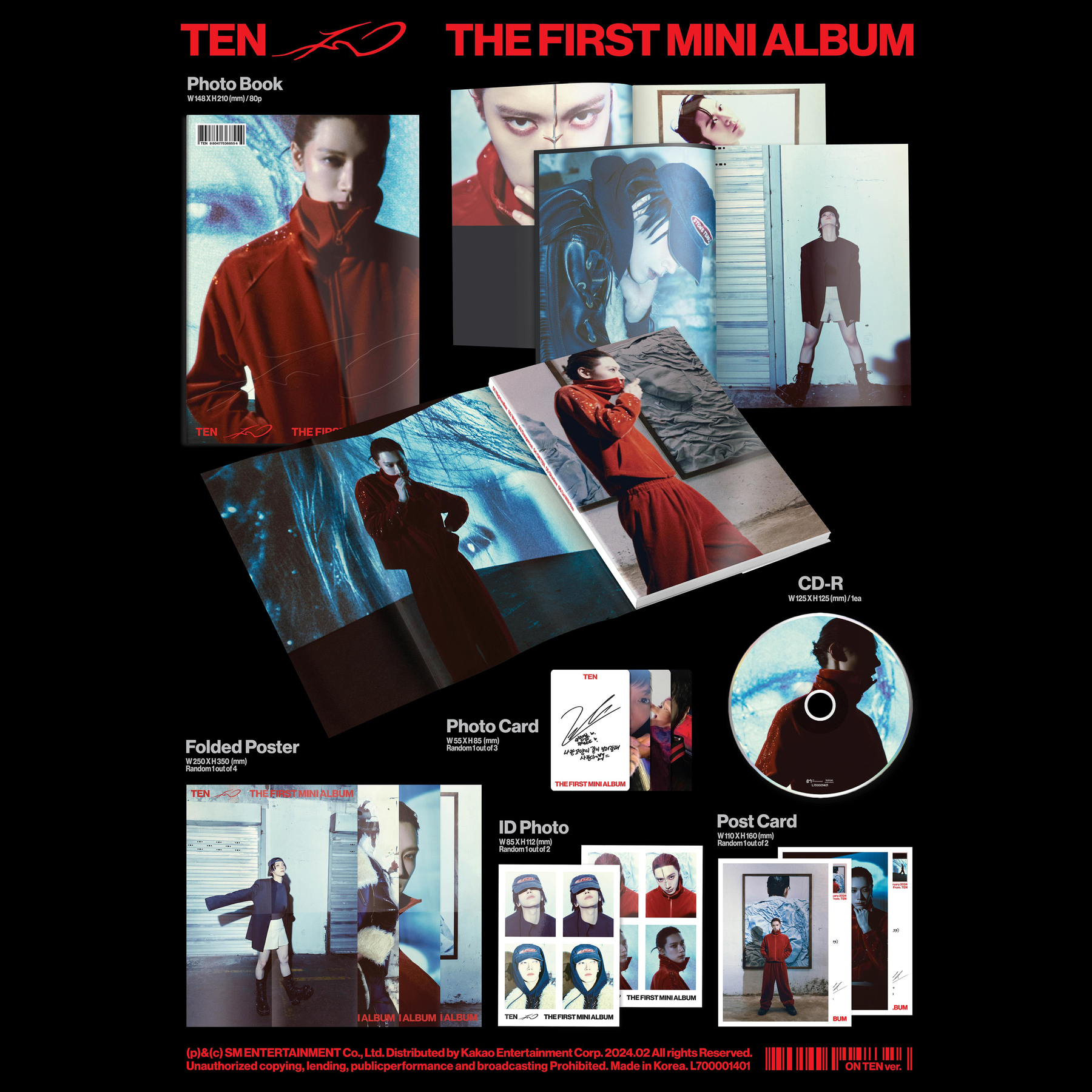 TEN (NCT) - 1st Mini Album - TEN – SarangHello