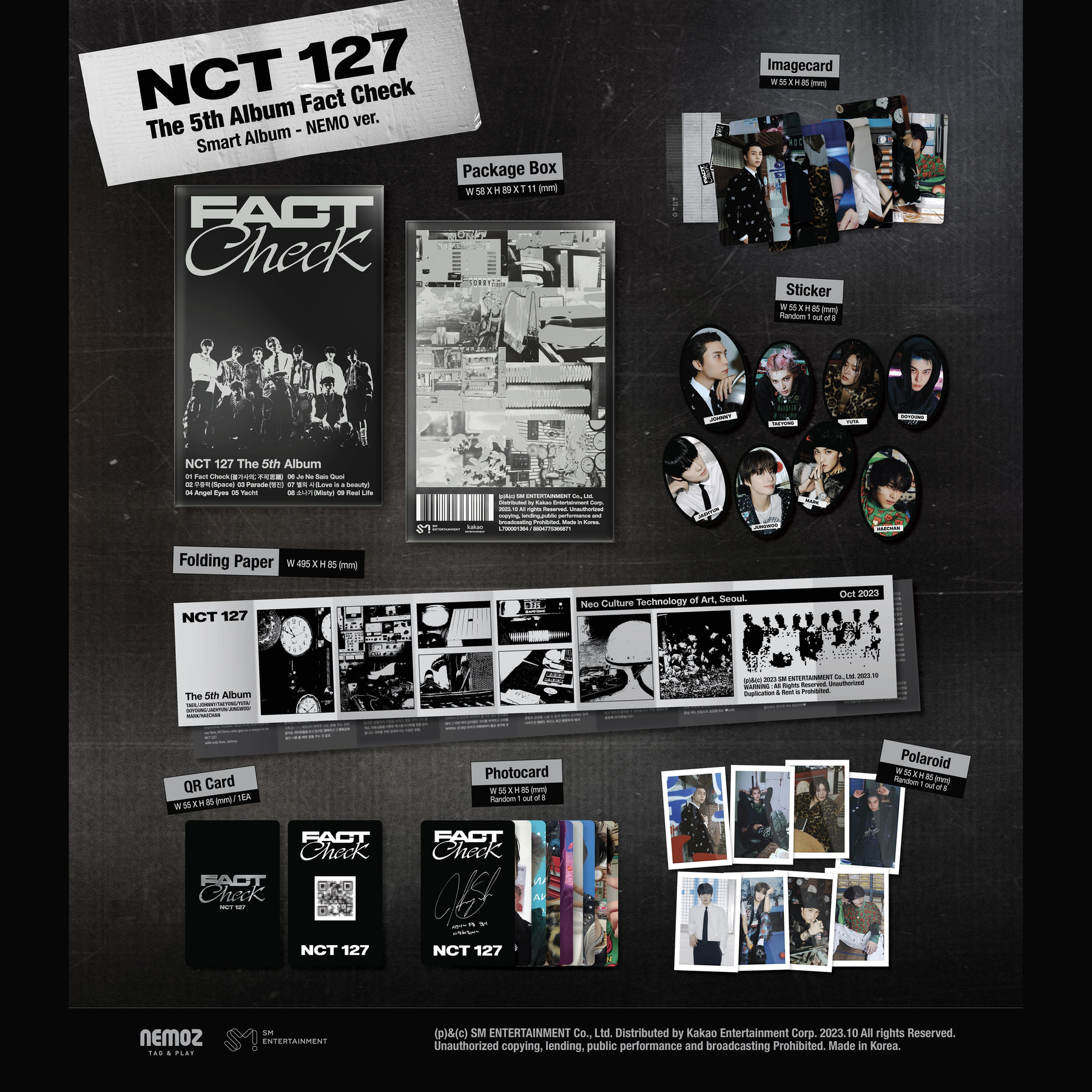 日本に NCT127 on NCT FACT X: 5th The CHECK D2C Album アメリカ 