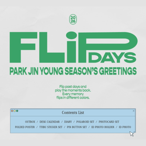 [PRE-ORDER] PARK JINYOUNG (GOT7) - 2026 SEASON'S GREETINGS - FLIP DAYS