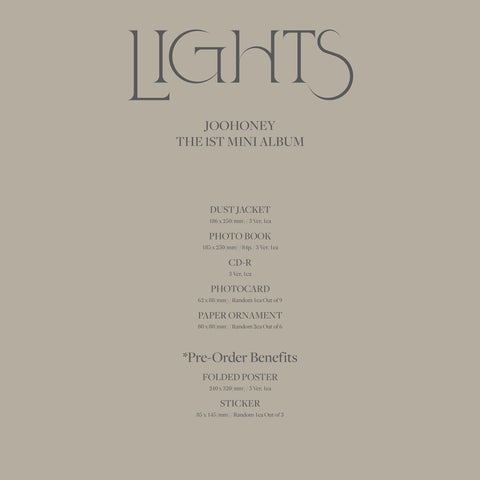 JOOHONEY (MONSTA X) - 1st Mini Album - LIGHTS