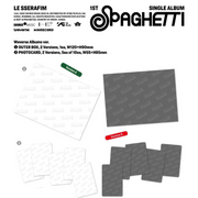 LE SSERAFIM - 1st Single Album - SPAGHETTI - Weverse Album Version