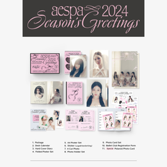[PRE-ORDER] AESPA - 2024 SEASON'S GREETINGS + Special Photo Card Set