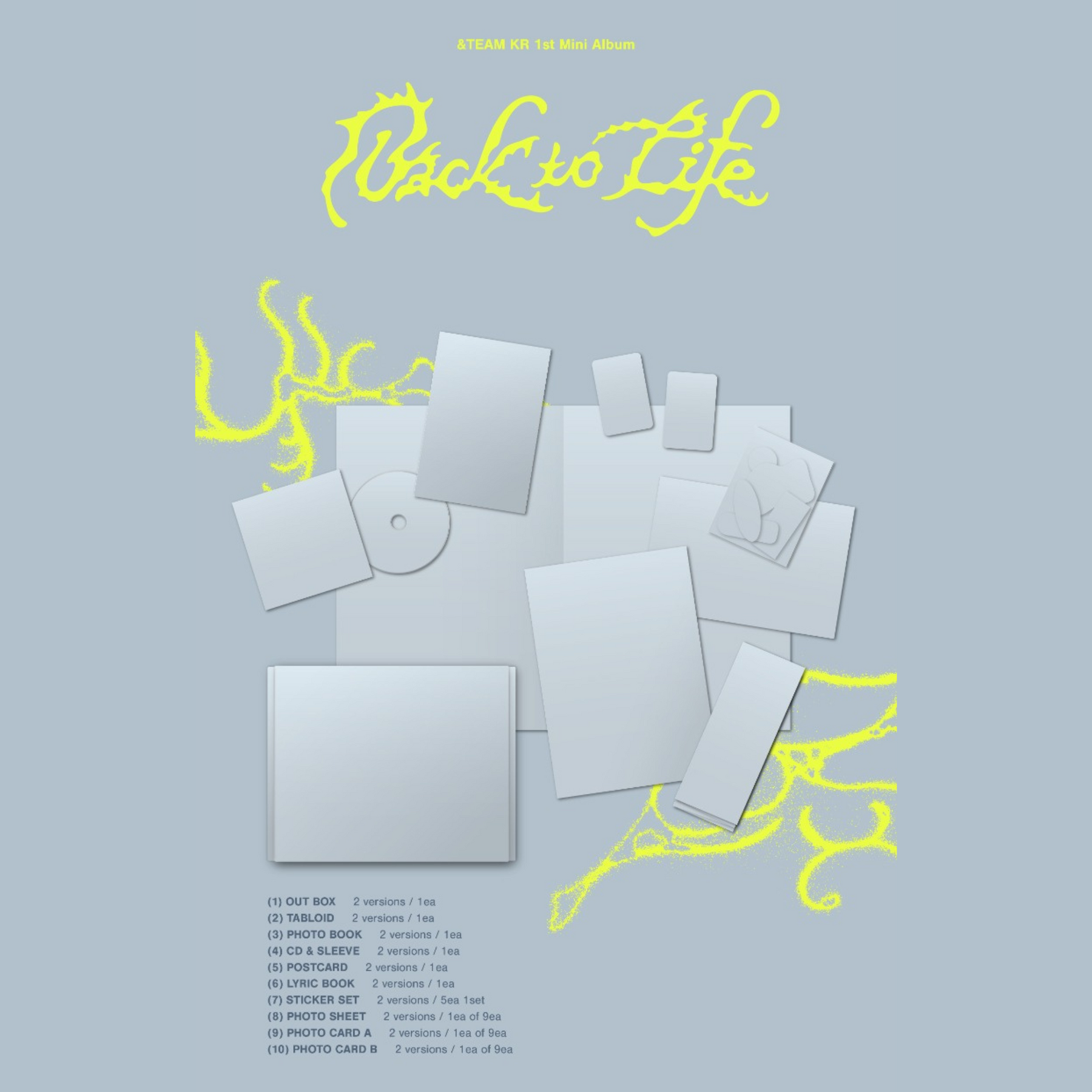 &TEAM - 1st Mini Korean Album - BACK TO LIFE - Standard Version