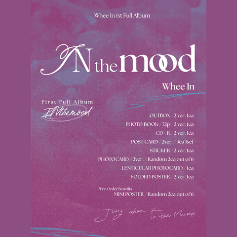 WHEE IN - 1st Full Album - IN THE MOOD + Special Photo Card