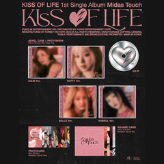KISS OF LIFE - 1st Single Album - Midas Touch - Jewel Case Version