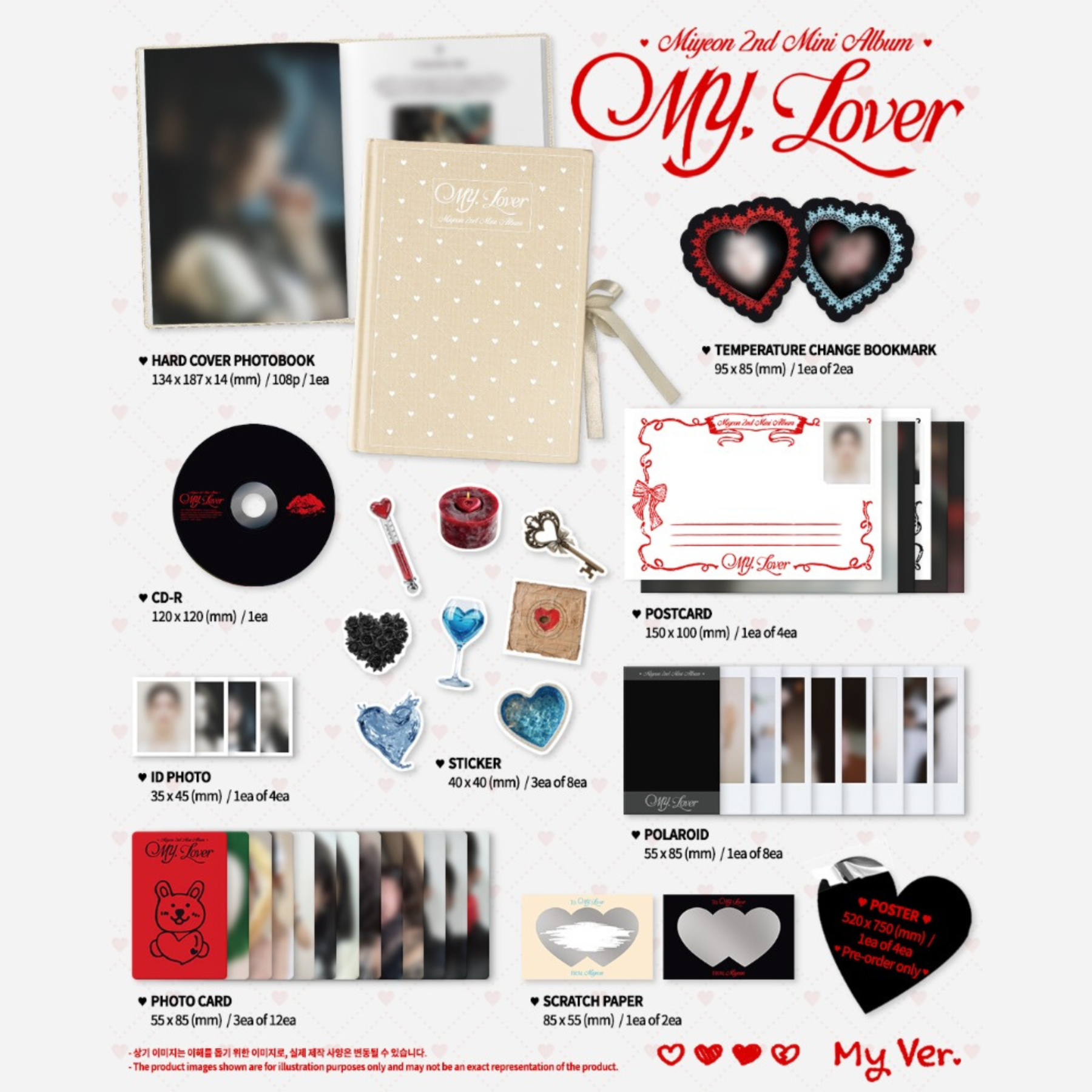 MIYEON (IDLE) - 2nd Mini Album - MY, LOVER - Standard Version