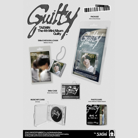 TAEMIN (SHINee) - 4th Mini Album - GUILTY - SMINI Version