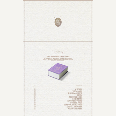 [PRE-ORDER] SEVENTEEN - 2026 SEASON'S GREETINGS - ONCE UPON A FABLE