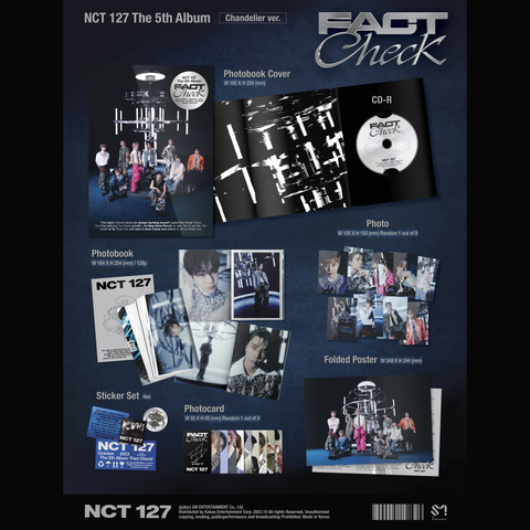 NCT 127  - 5th Full Album - FACT CHECK - CHANDELIER VERSION + SPECIAL PHOTO CARD