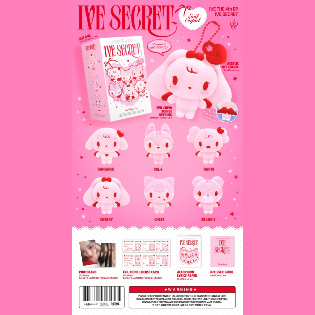 IVE - 4th EP Album - IVE SECRET - EVIL CUPID Version – SarangHello LLC