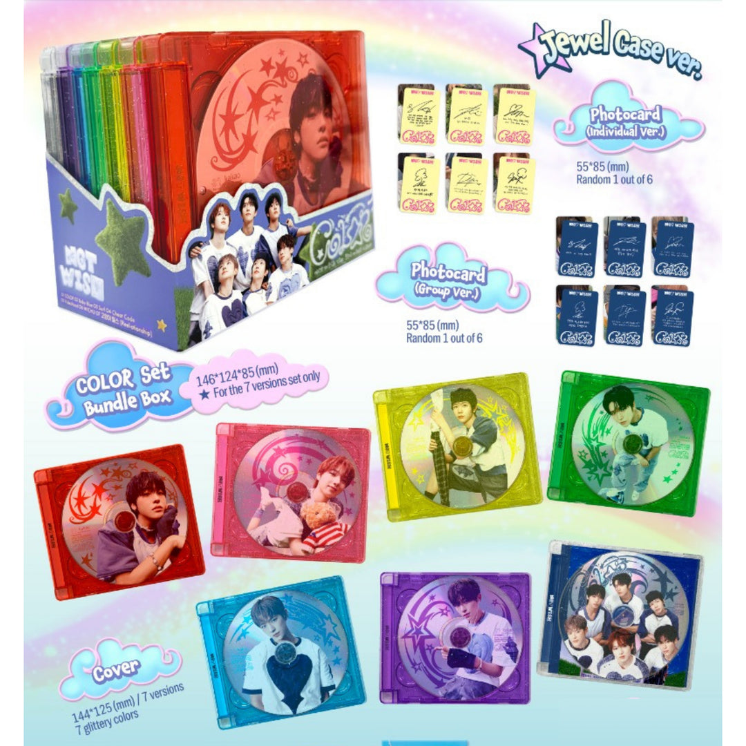 【新品】NCT WISH COLOR Jewel Case ver. 7種 楽天市場】[オンライン特典] NCT WISH Jewel Case Ver [ COLOR