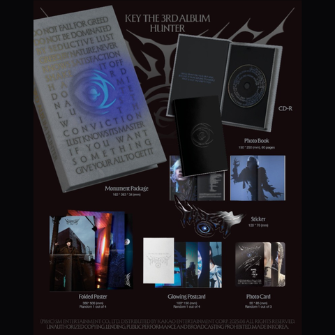 KEY (SHINEE) - The 3rd Album - HUNTER - Monument Version