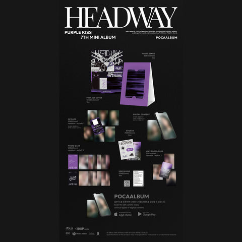 [PRE-ORDER] PURPLE KISS - 7th Mini Album - HEADWAY - POCA Album