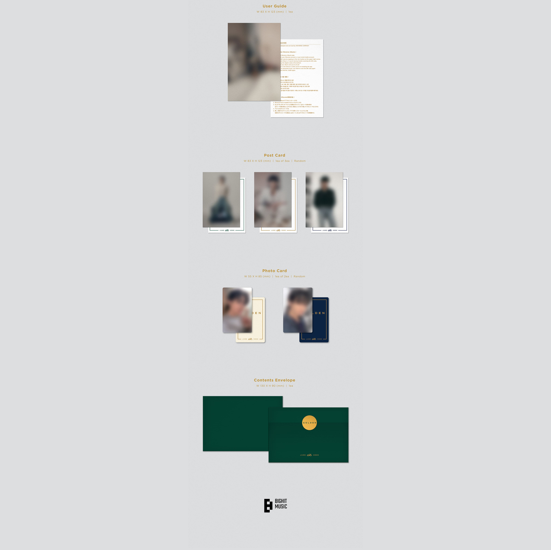 JUNG KOOK (BTS) - 1st Solo Album - GOLDEN - WEVERSE ALBUMS ...