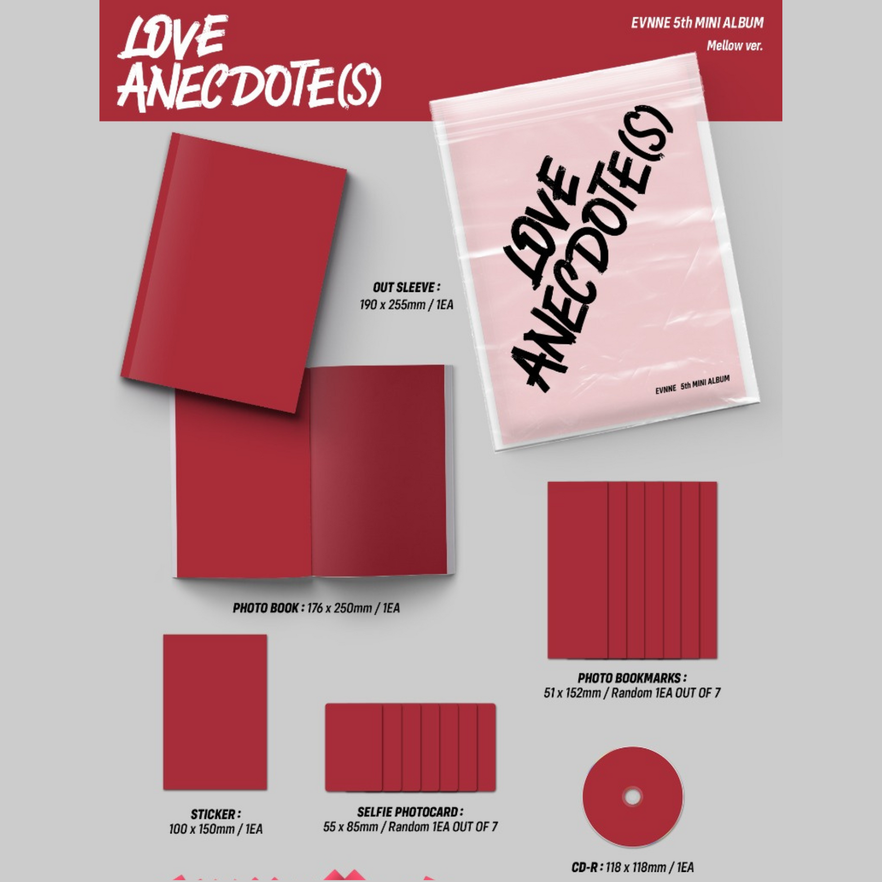 EVNINE 5th MINI ALBUM LOVE ANECDOTE(S)専用 EVNNE - 5th Mini Album - LOVE ANECDOTE(S) - Standard Version