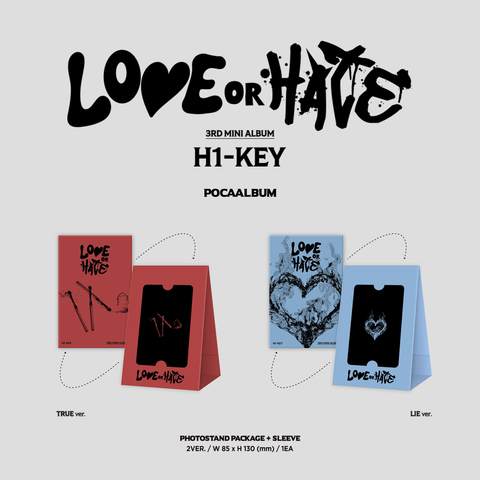 H1-KEY - 3rd Mini Album - LOVE OR HATE - POCA Version