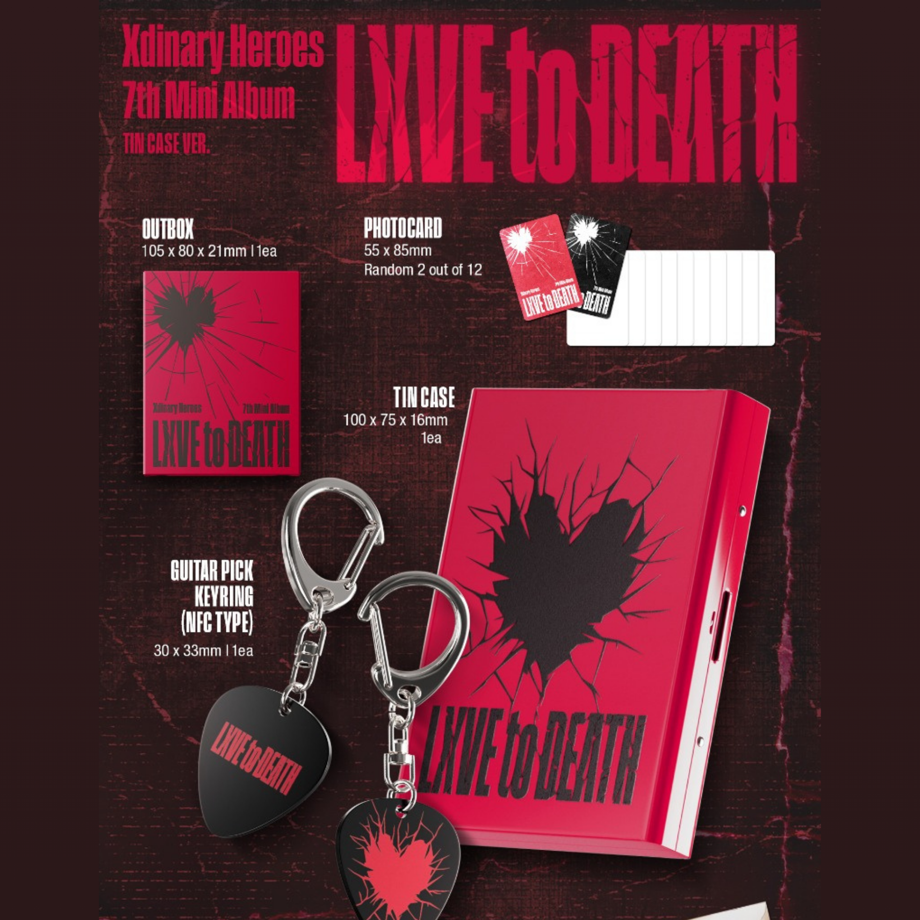 PRE-ORDER] XDINARY HEROES - 7th Mini Album - LXVE TO DEATH