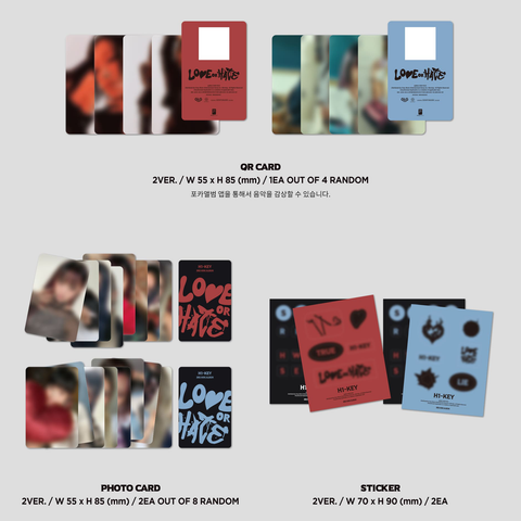 H1-KEY - 3rd Mini Album - LOVE OR HATE - POCA Version