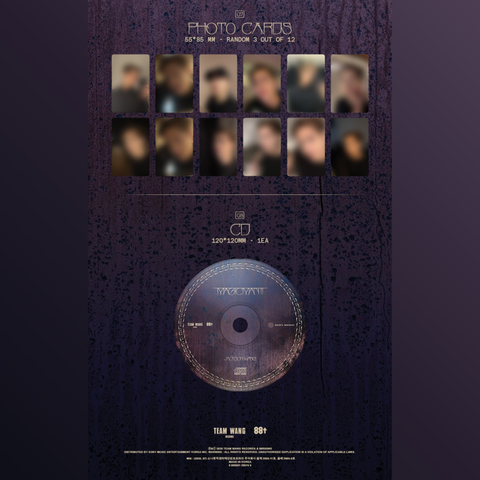 Jackson wang MAGICMAN 2 4 Ver. CD サインカード MAGICMAN 2 CD