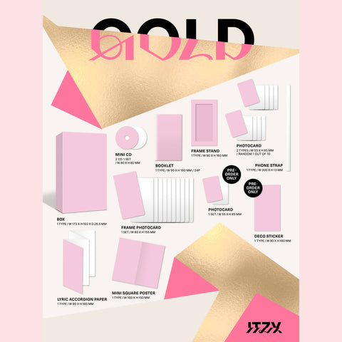 ITZY - 9th Mini Album - GOLD - Phone Box Version