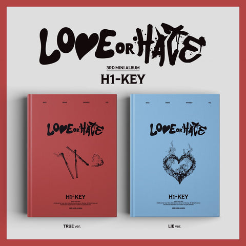 H1-KEY - 3rd Mini Album - LOVE OR HATE