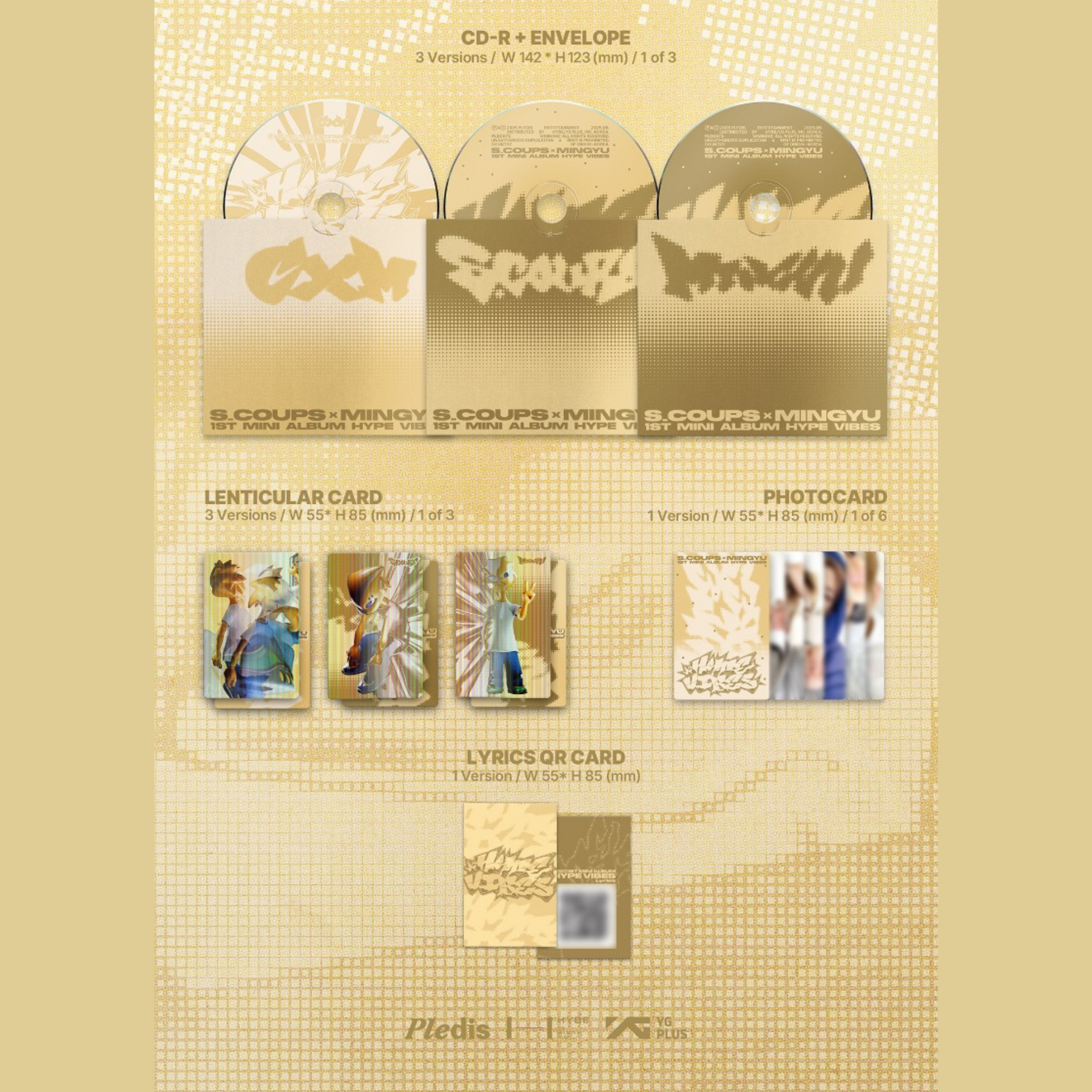 seventeen HYPE 新品未開封アルバム　compact 20枚 SEVENTEEN S.COUPS X MINGYU - HYPE VIBES 1st Mini Album