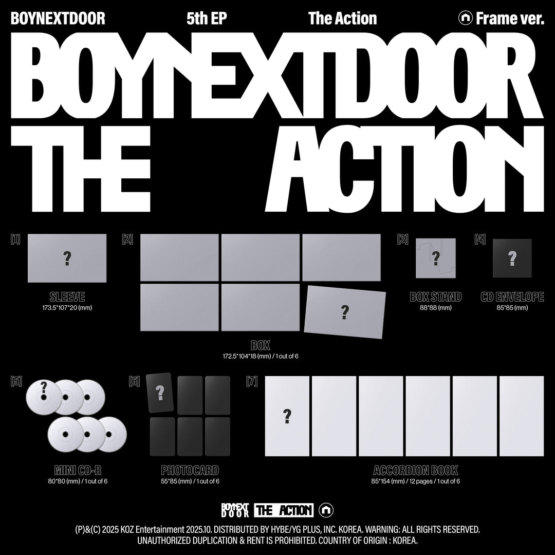 PRE-ORDER] BOYNEXTDOOR - EP - The Action - Frame Version