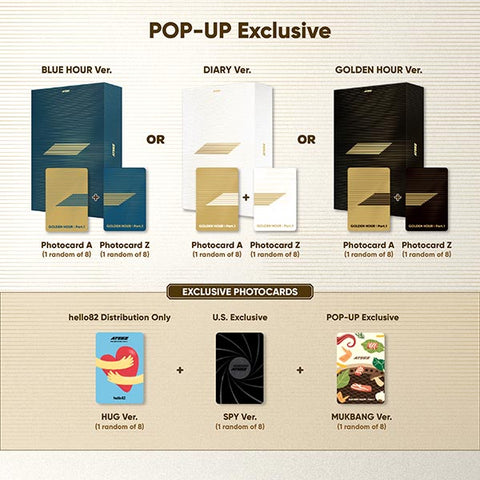 ATEEZ - GOLDEN HOUR - PART 1 - BOX SET + POP UP EXCLUSIVE