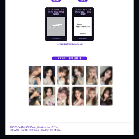 IVE - The First Encore World Tour - SHOW YOU WHAT I HAVE - RANDOM PHOTO CARD PACK