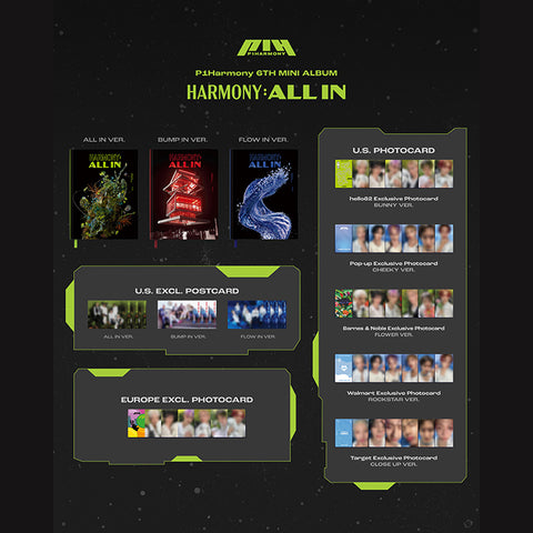 P1HARMONY - HARMONY: ALL IN + POP UP EXCLUSIVES