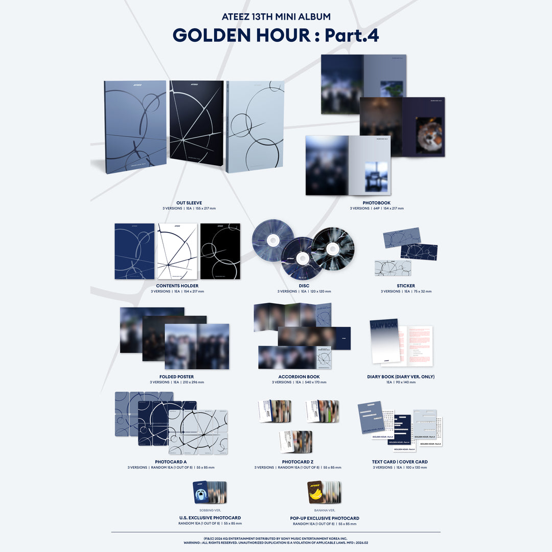 ATEEZ GOLDEN HOUR:Part.4 CD 3形態 セット未開封 ATEEZ - GOLDEN HOUR : Part.4 – Kpop Planet Global