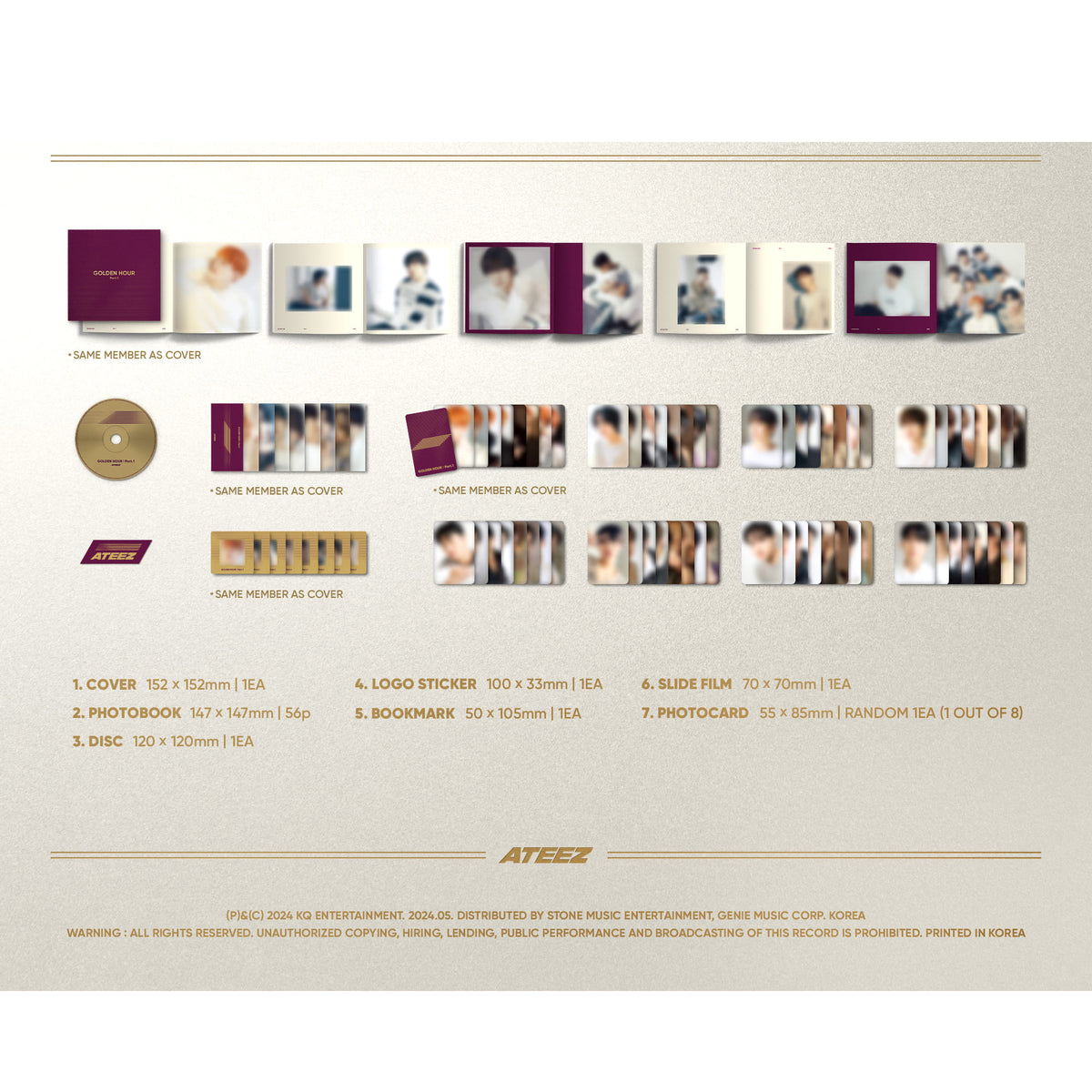 ATEEZ - GOLDEN HOUR - PART 1 - DIGIPACK – SarangHello LLC