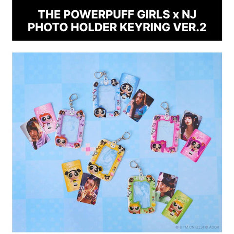 NEWJEANS - OFFICIAL MERCHANDISE -  THE POWERPUFF GIRLS NJ POCA HOLDER KEYRING VER.2