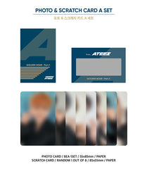 ATEEZ - OFFICIAL MERCHANDISE - GOLDEN HOUR : PART.1 - PHOTO & SCRATCH CARD